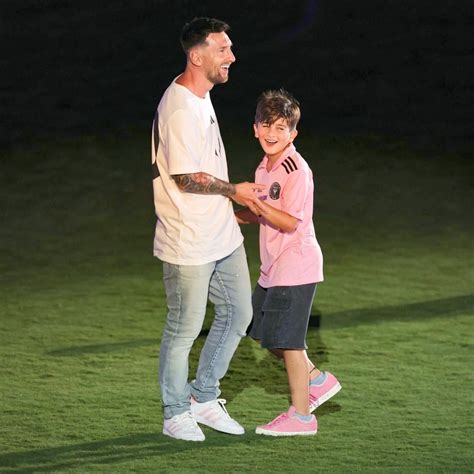 El hijo mayor de Lionel Messi Thiago Messi se volvió viral en las