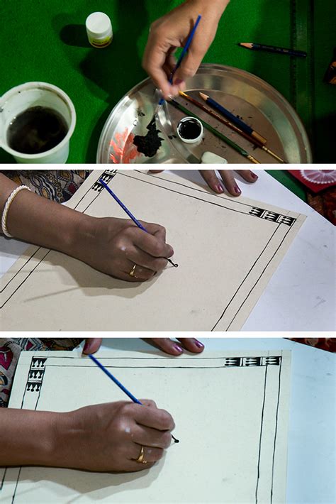 D Source Making Process Warli Painting Nagpur Maharashtra D