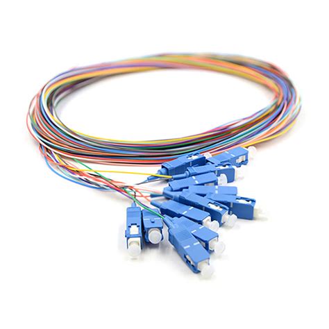 Sc Upc Fibers Single Mode Color Coded Fiber Optic Pigtail