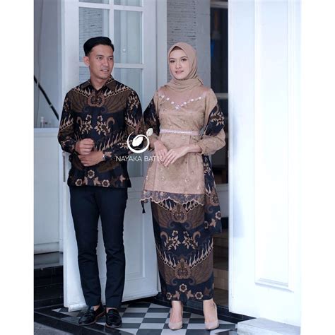 Jual ADA ANAK NAYAKA BATIK Baju Couple Pasangan Lila Nude Batik