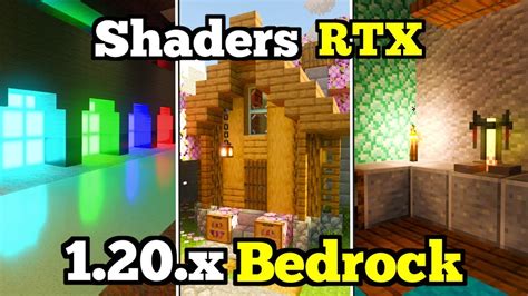 ⚪ Como Activar Los Shaders Rtx En Minecraft Bedrock 120x Shaders