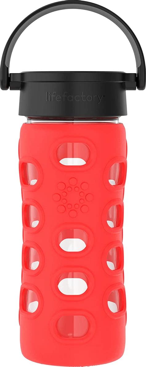 Amazon Lifefactory Ounce Bpa Free Glass Water Bottle With