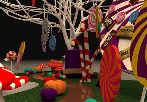 Willy Wonka Halloween Themed Installations On Behance