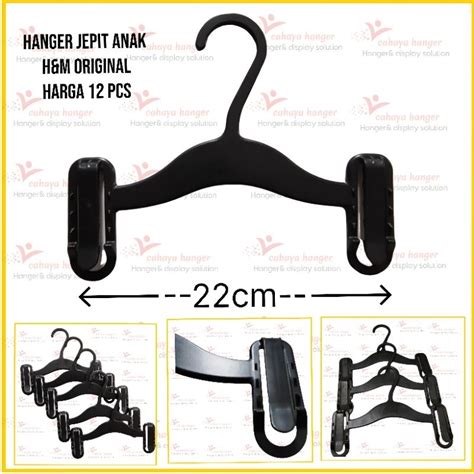 Jual Hanger Jepit Celana Anak H M 22 Cm Harga Lusinan 12 Pcs Shopee