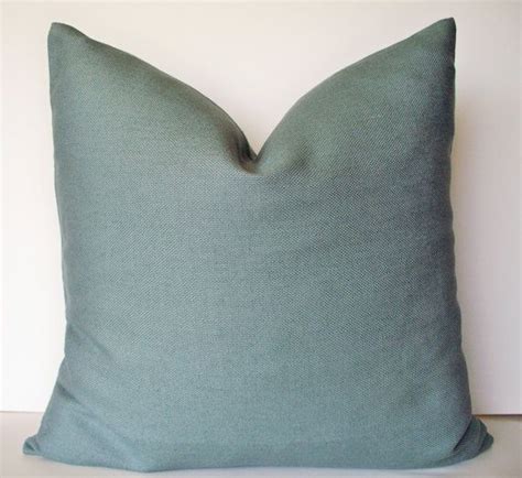 Teal Pillow Cover Solid Teal Pillow Solid Blue By Linenandoak Teal