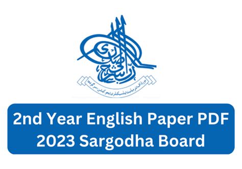 Sargodha Board Th Class English Paper