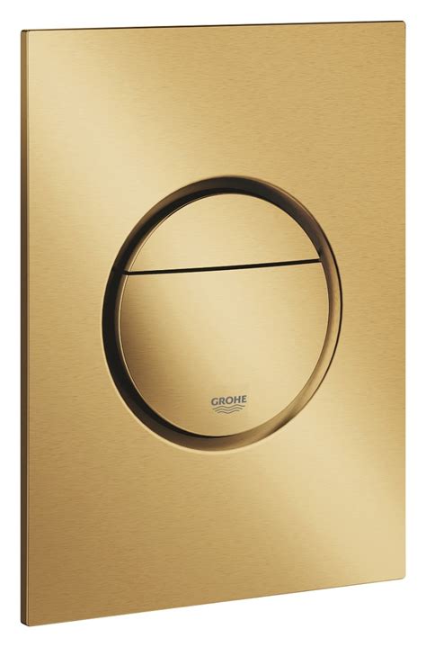 Grohe 37601gn0 Nova Cosmopolitan S Toilet Flush Plate Brushed Gold