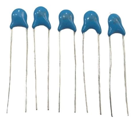 Kit 5 Capacitor Cerâmico Disco 120pf 0 12nf 121 N12 2kv Parcelamento