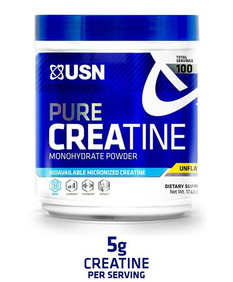 Usn Pure Creatine Monohydrate Powder 500 Grams Health