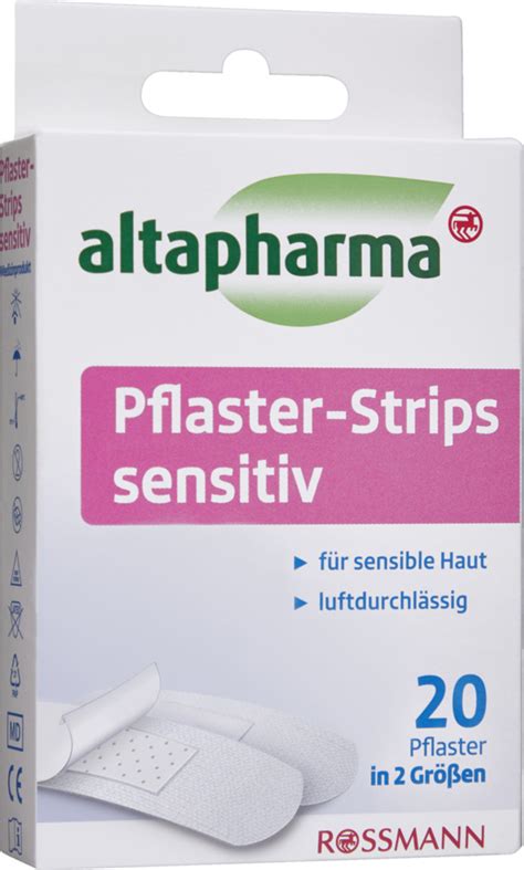 Altapharma Pflaster Strips Sensitiv St Ck Von Rossmann F R