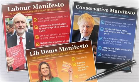 Election 2019 manifestos at a glance: Who should I vote for? Find your ...