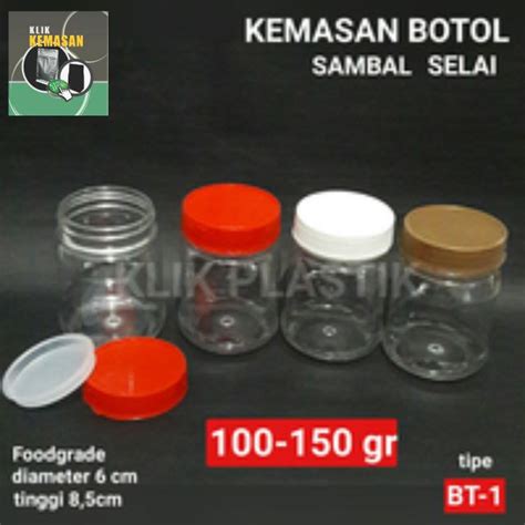 Jual Botol Sambal Gram Jar Botol Plastik Botol Selai Tempat