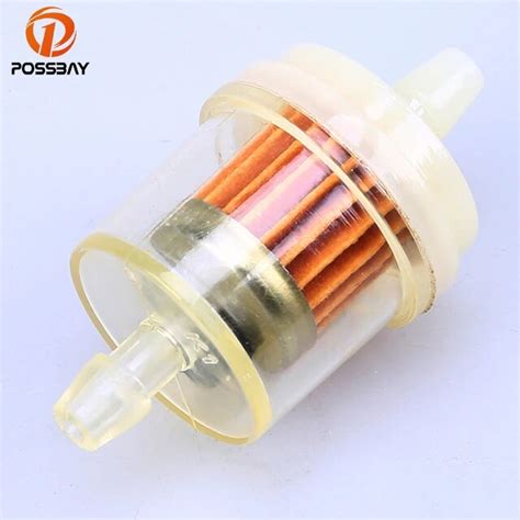 POSSBAY Universal Motorcycle Fuel Filter Oil Filter Petrol Gas Gasoline