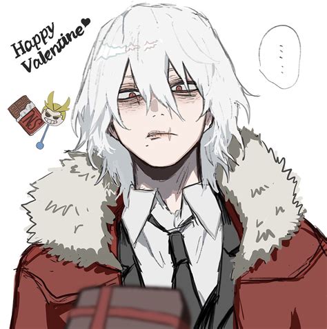 An Anime Character With White Hair Wearing A Red Jacket