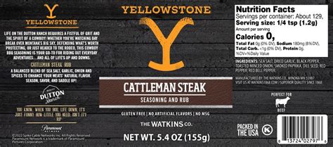 Yellowstone Gluten Free Cattleman Steak Seasoning And Rub 54 Oz Shipt