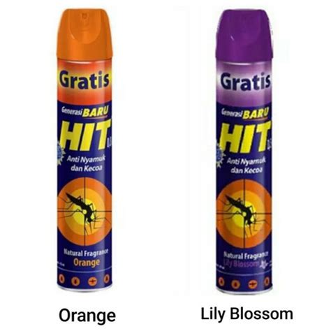 Jual HIT AEROSOL 600 ML OBAT NYAMUK PEMBUNUH RACUN SERANGGA Orange