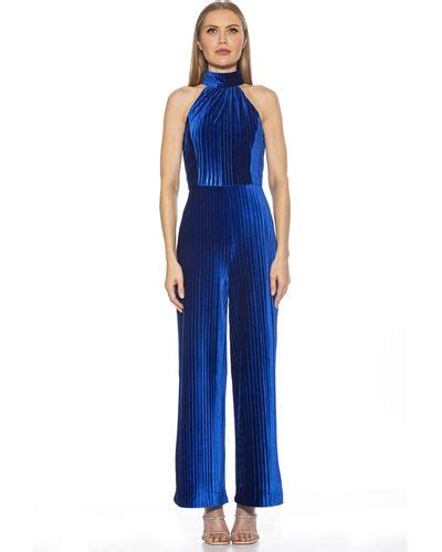 Blue Alexia Admor Jumpsuits And Rompers For Women Lyst