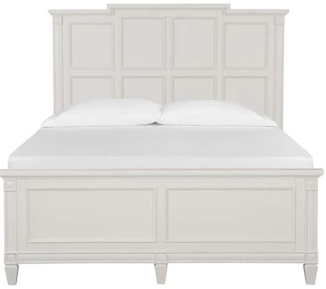 Magnussen Furniture Willowbrook Queen Panel Bed In Egg Shell White