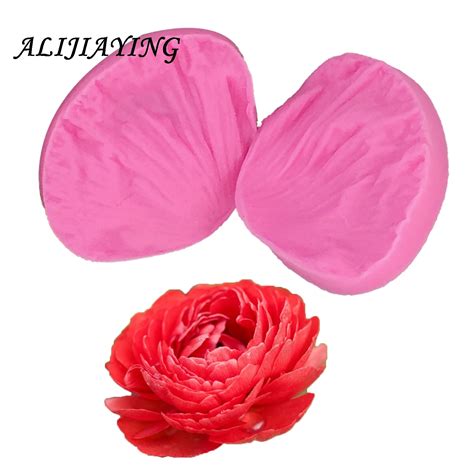 2 Teile Satz 3D Rose Bl Tenblatt Form Silikon Fondant Formen