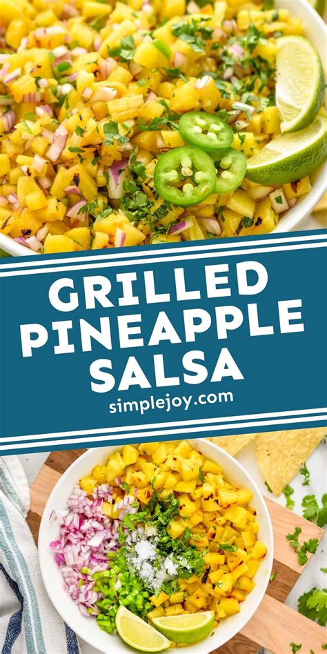 Grilled Pineapple Salsa Simple Joy