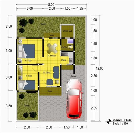 desain rumah minimalis type  simpel  indah panduan desain