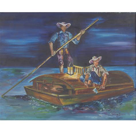 Vintage Nude Boys On A Raft