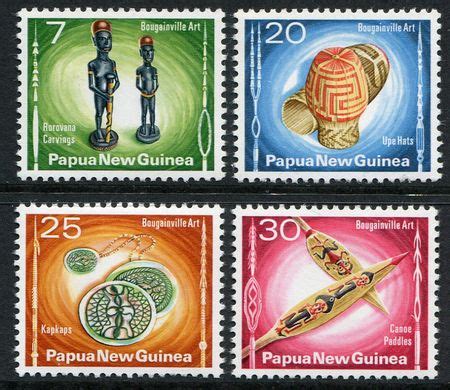 Stamps World Papua New Guinea MUH Stamps 1976 Bougainville Art