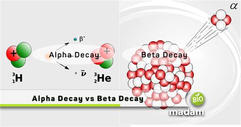 Difference Between Alpha and Beta Decay - biomadam