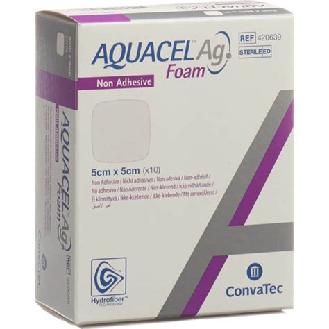 ConvaTec AQUACEL Ag Foam Non Adhesive 5x5cm 10 Pcs Buy Kanela