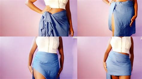 How To Make A Beach Cover Up Skirt No Sew Diy Scarf Tutorial Youtube