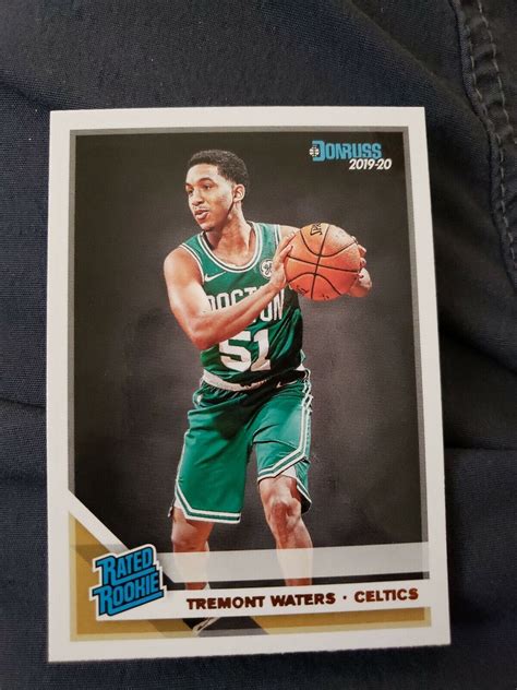 2019 20 Donruss Rated Rookie Base 244 Tremont Waters RC Boston