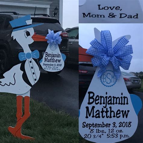 Pin On Flying Storks Lawn Sign Birth Announcements