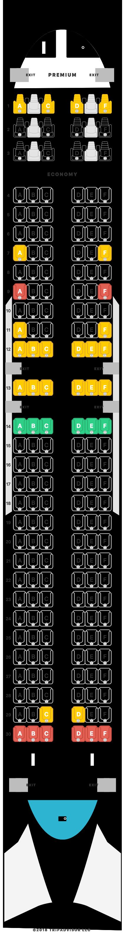 10 Seating Chart Westjet 737 800