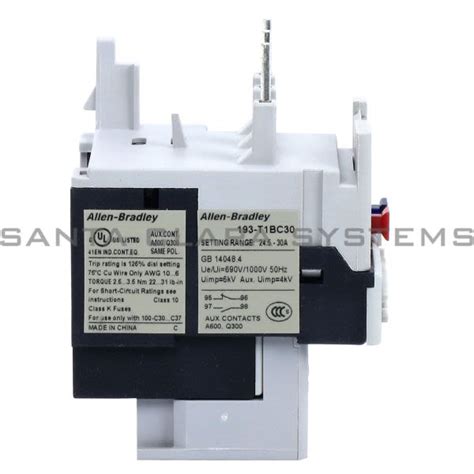 Allen Bradley Overload Relay 193 T1BC30 En Stock Y Listos Para Enviar