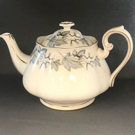 Royal Albert Silver Maple Teapot Large Echos China