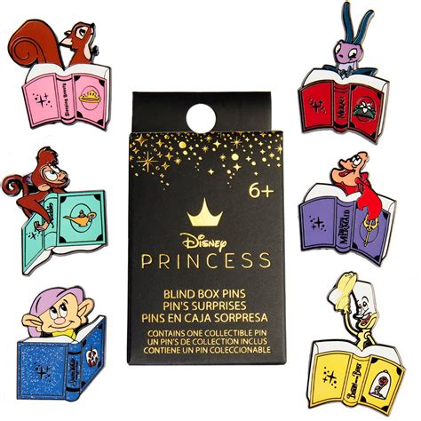 Disney Princess Books And Pals Random Blind Box Enamel Pin