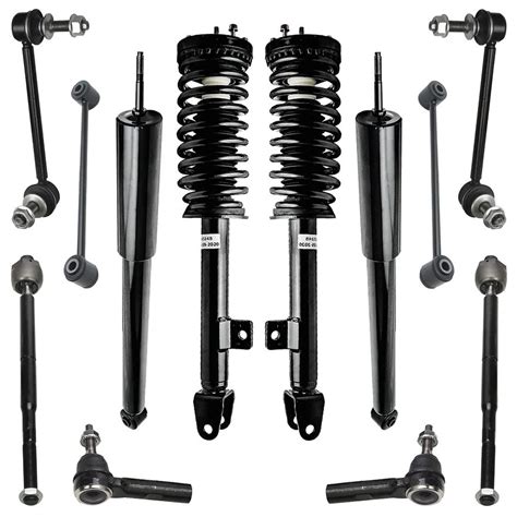 Pc Front Struts Rear Shocks Sway Bar Links Tie Rods Suspension Kit