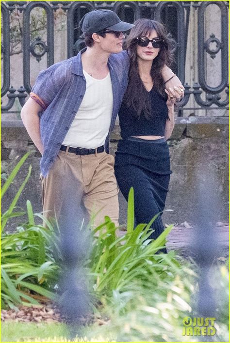 Anne Hathaway Cozies Up To Co Star Nicholas Galitzine On Set Of The