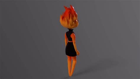 Ember Lumen Pixar Elemental Animated PBR - 3D Model by danyelon