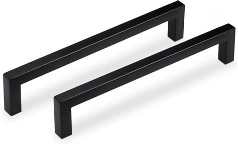 Probrico Pack Cabinet Pulls Hole Center Mm Black Kitchen Door