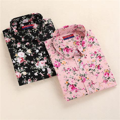 Stylelanka Dioufond Women Floral Long Sleeve Shirt