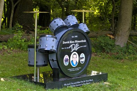 Custom Drum Set Grave Marker In Chester Springs Pa Pacific Coast