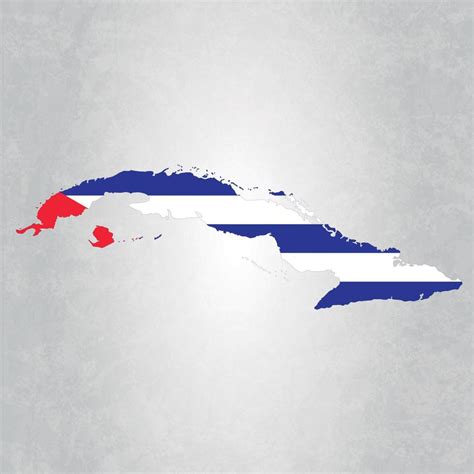 Cuba map with flag 4266711 Vector Art at Vecteezy