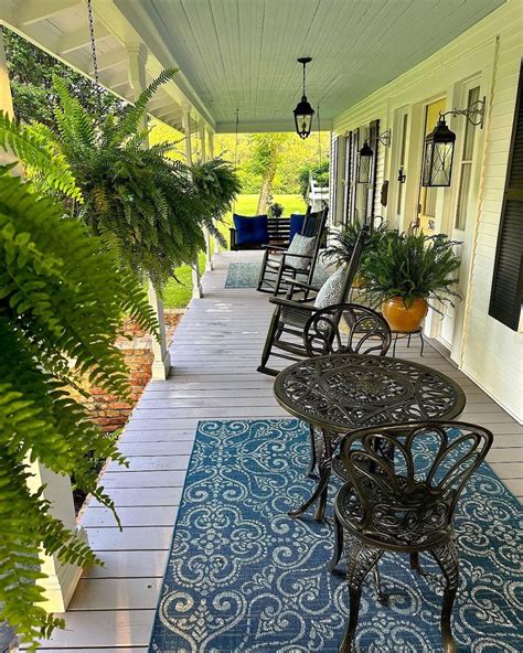 Blue Porch Ceilings Sunday Strolls Scrolls The Inspired Room