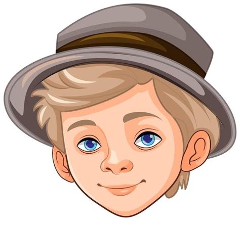 Free Vector Blond Man Wearing Hat Cartoon In 2024