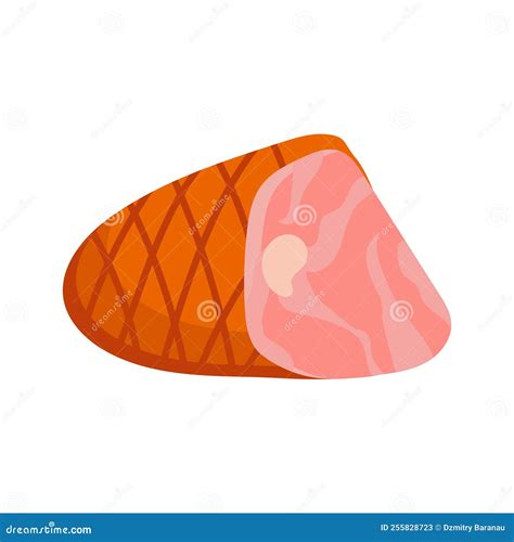 Icono De Embutidos De Carne De Jam N Y Salami Caricatura Aislada