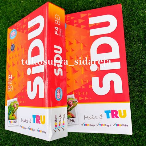 Jual Kertas Hvs Sinar Dunia Ukuran F4 80 Gsm Isi 500 Rim Kertas Folio Kertas Print Sidu F4