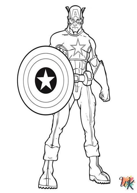 Dibujos Para Colorear Captain America Dibujosparacolorearwk