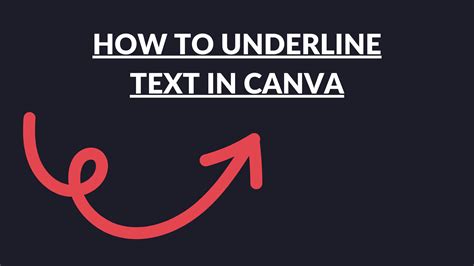 How To Underline Text In Canva Template Fonts