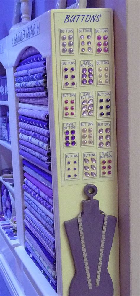 THE LAVENDER LADY LAVENDER SHOP 8 BUTTONS 1 12th SCALE DOLLSHOUSE